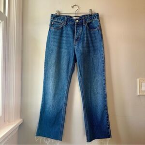 H&M Wide Leg High Rise Blue Jean 6